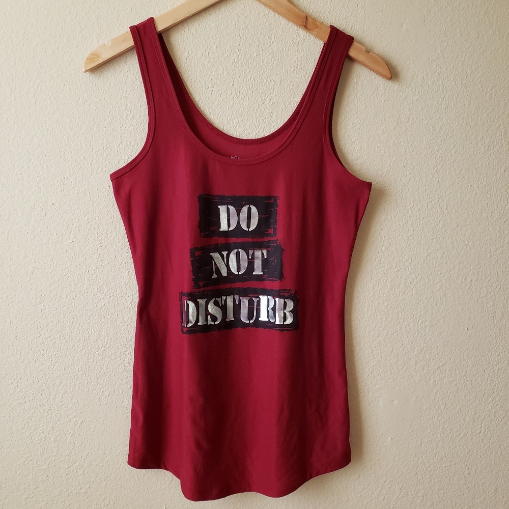 Do Not Disturb Tank Top - Flashy Funny Shirt
